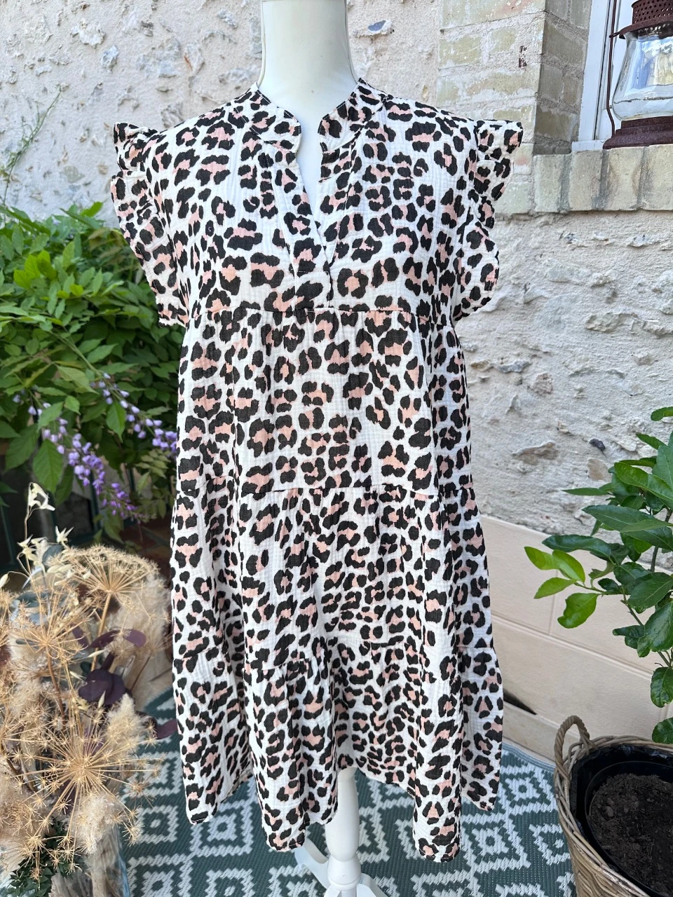 Vestido em gaze de algodão – photo 2